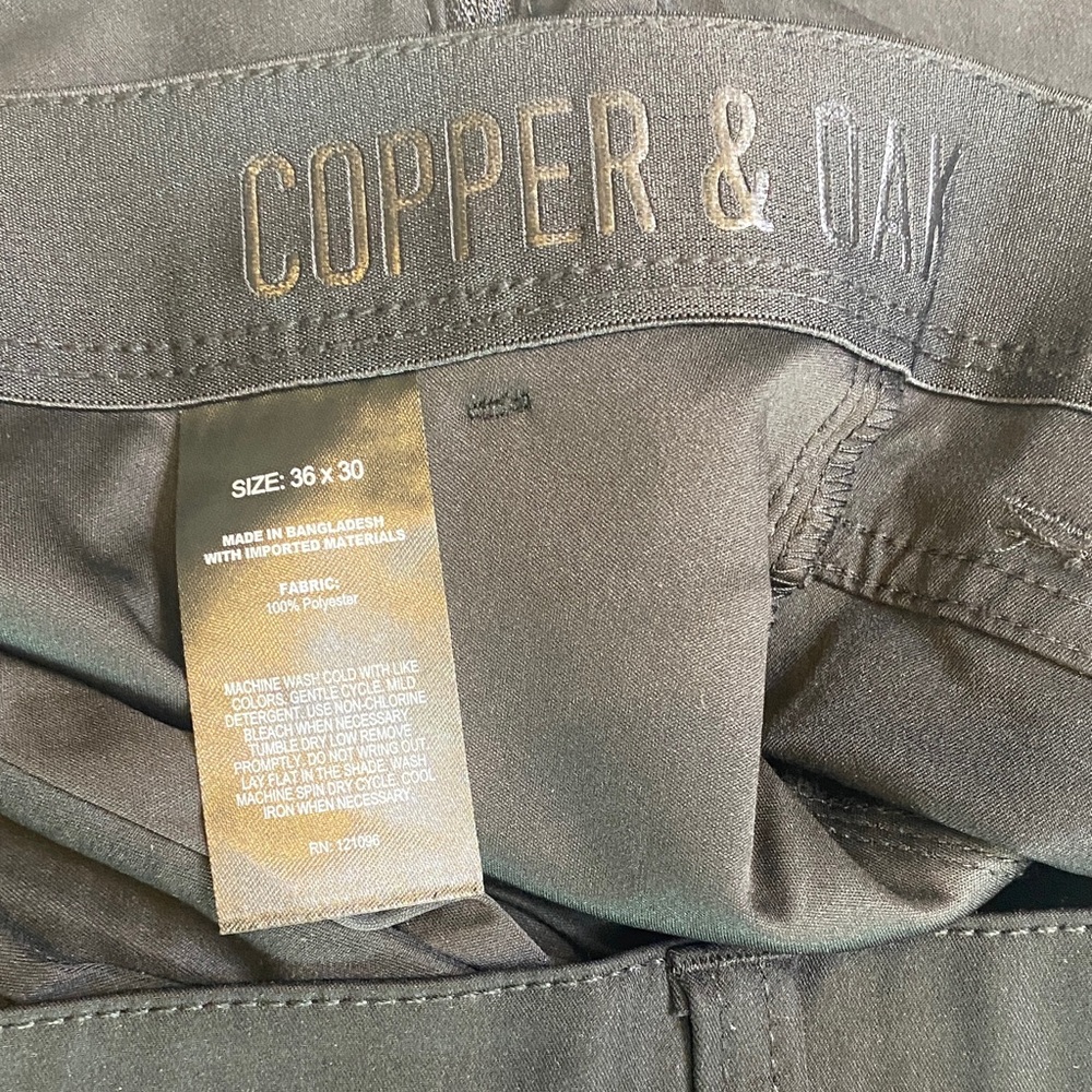 NWOT Copper & Oak Men's Black‎ Cargo Pants - Picture 2 of 6
